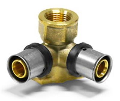 Pipetec Lot Raccords T à Vis Filetage Extérieur – Certifié DVGW, Laiton Pressé, Pour Eau Potable, Chauffage & Sanitaire